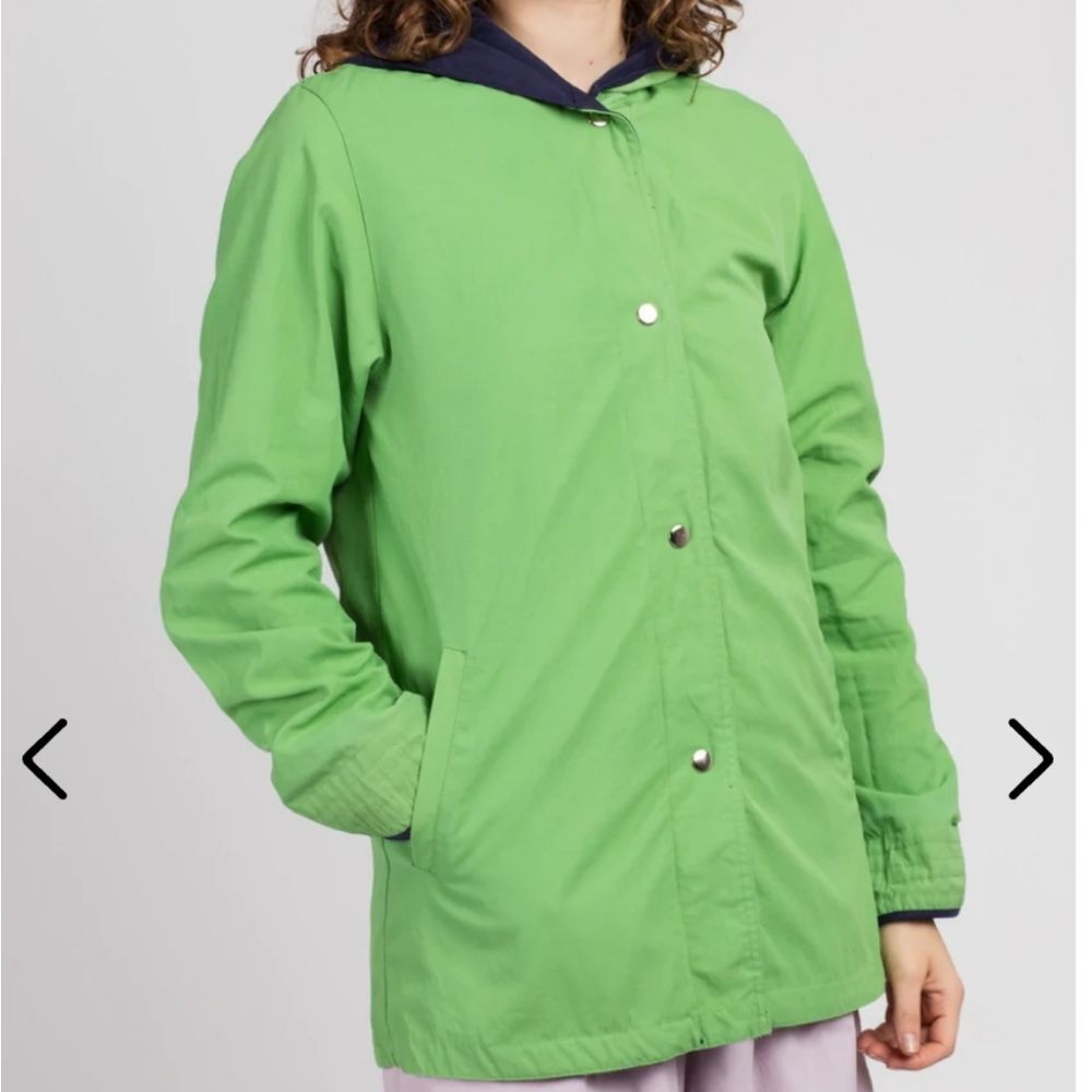 TABI Green Hooded Rain Coat size Medium